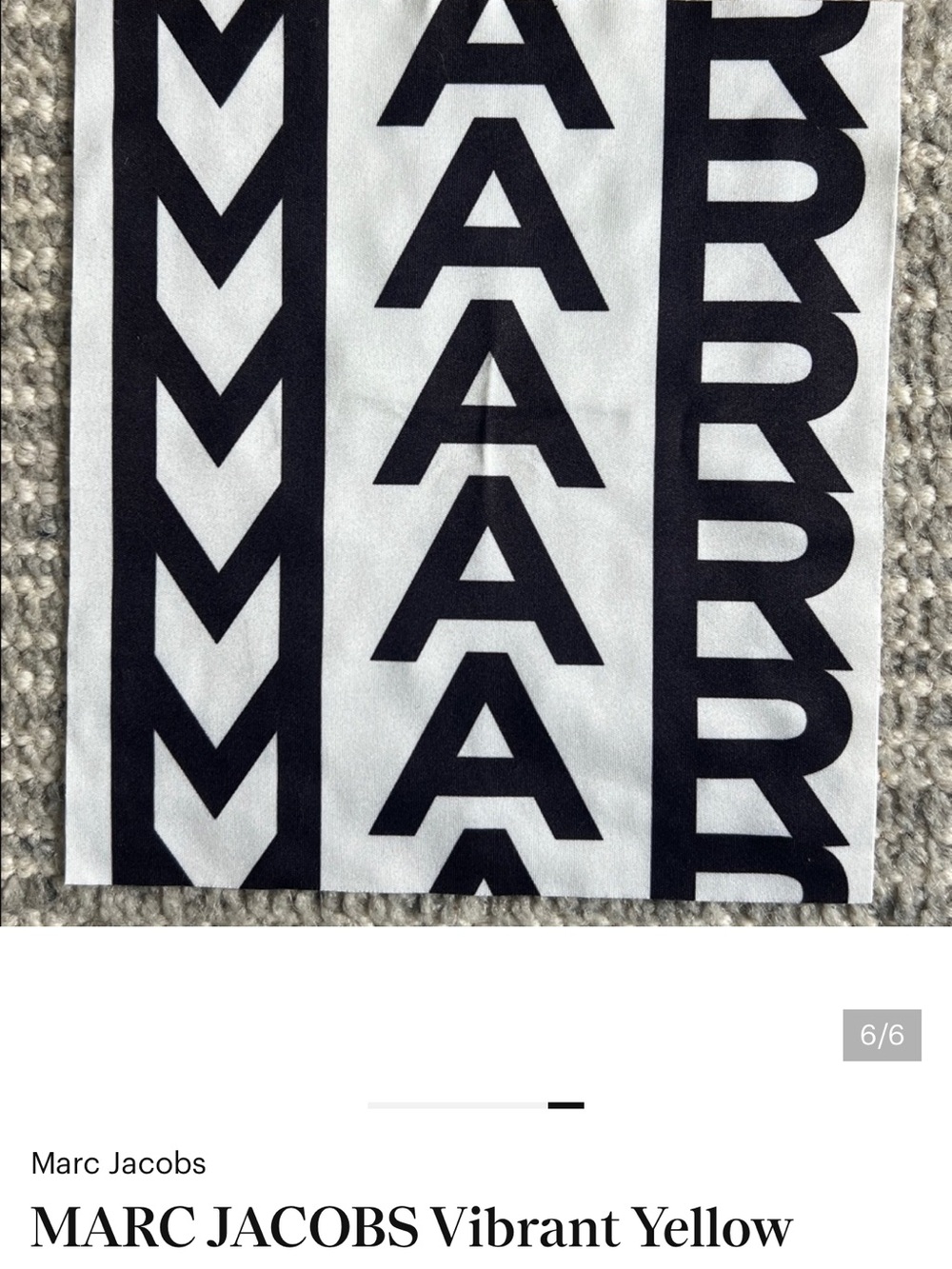Marc Jacobs Yellow Sunglasses Case with cleaning cloth! - Picture 7 of 7